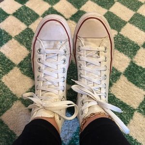 White High Top Converse (Women’s Size 9)